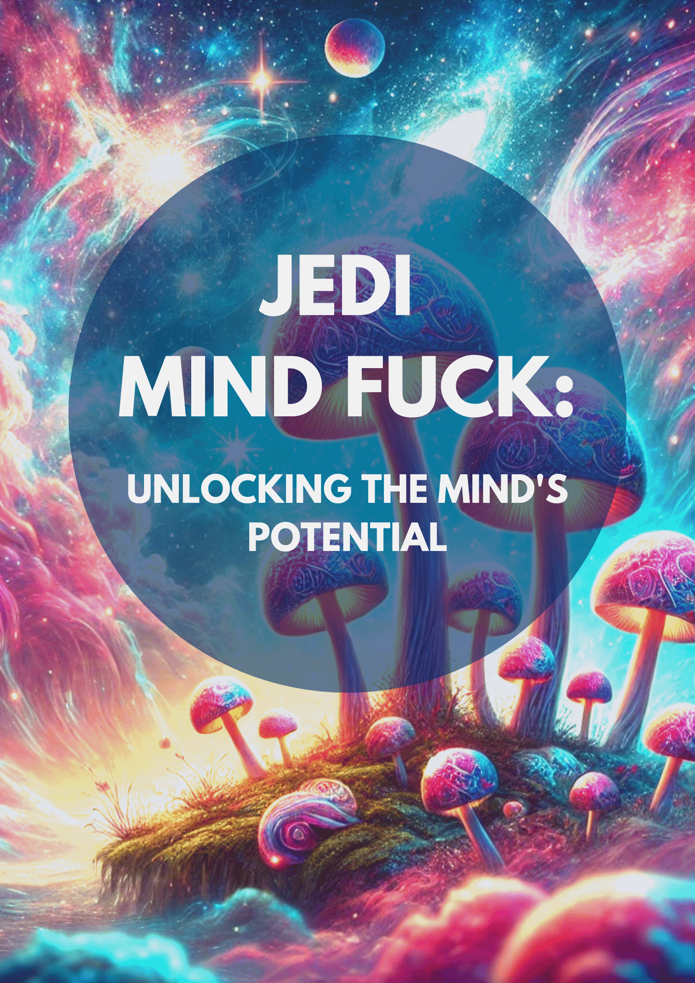 Jedi Mind Fuck magic mushroom on a poster with a caption