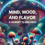 Bluey Vitton magic mushroom on a poster with a caption about its effects
